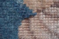 Oosters tapijt met blauwe en wit